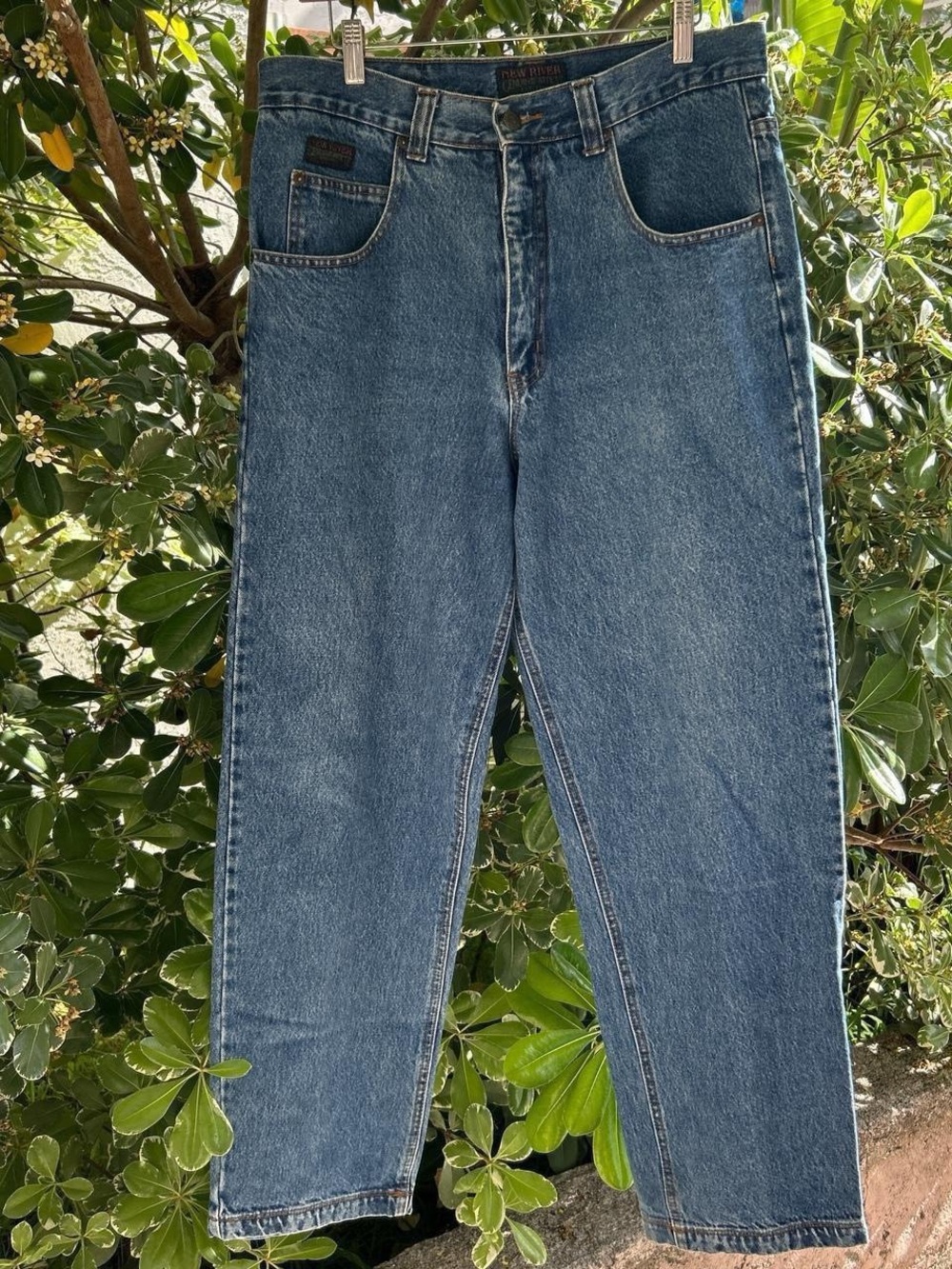 Vintage 1990s New River Genuine Article Relaxed Jeans 34x31 Blue Denim